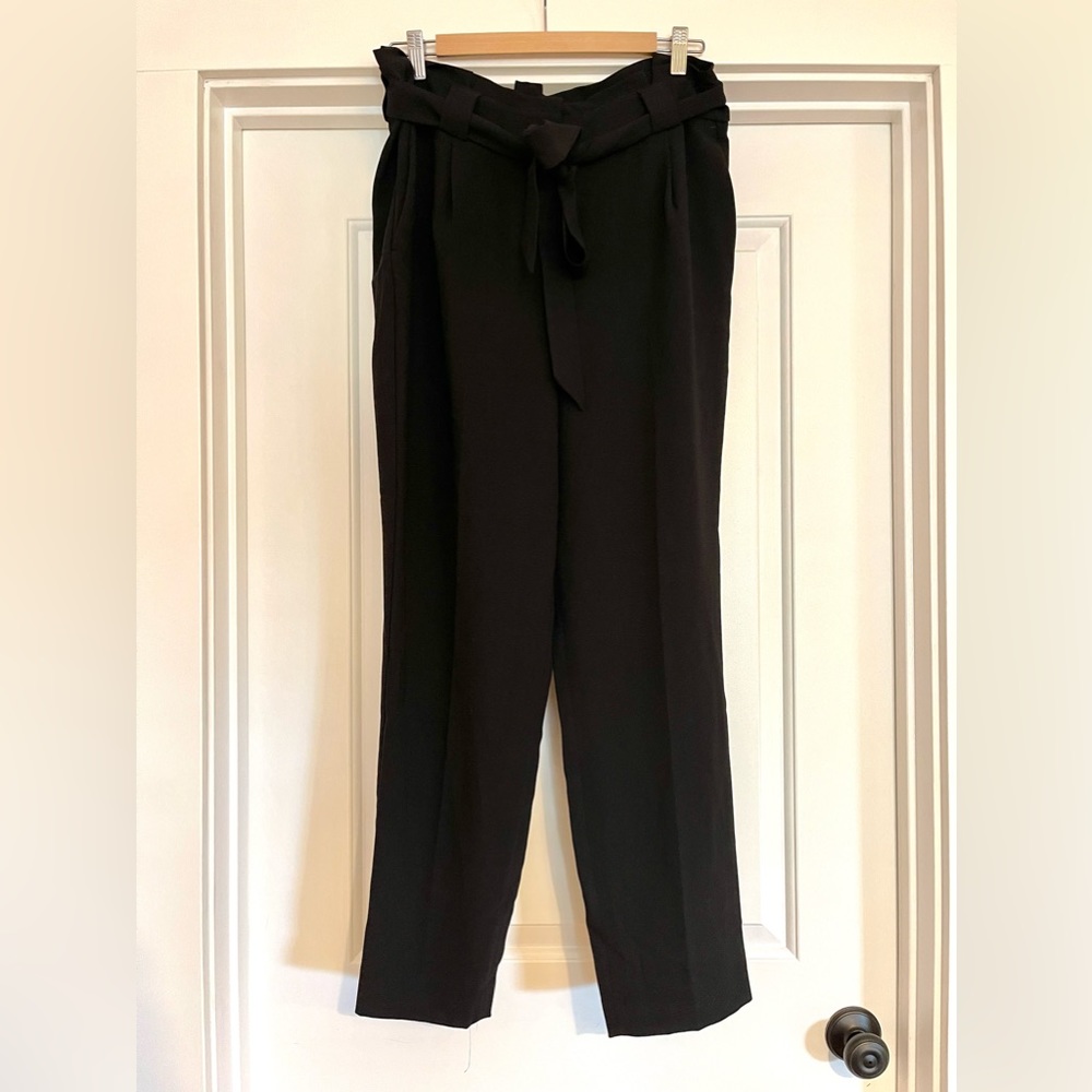Express High waisted, Tie Waist Ankle Pants.
